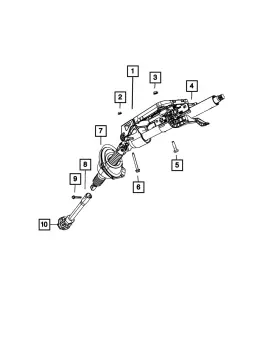 68092711ae Mopar Genuine Steering Column Shaft Seal