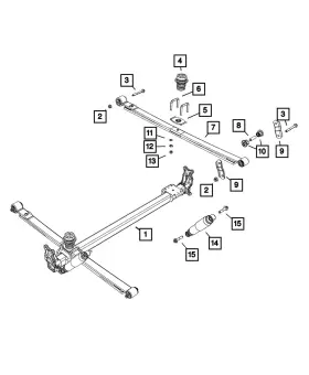 68100645aa Mopar Genuine U-bolt