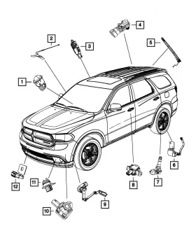 68164814ab Mopar Genuine Height Sensor