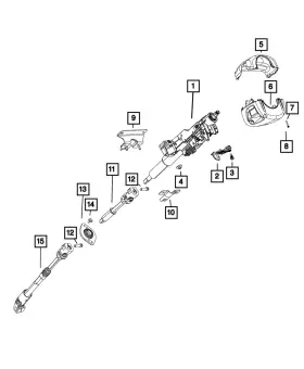 68183974ab Mopar Genuine Steering Column Bracket