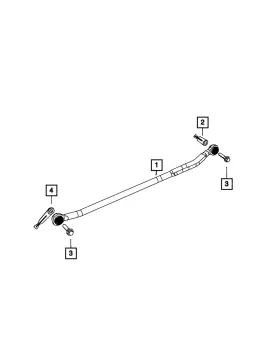 68193870ad Mopar Genuine Front Track Bar