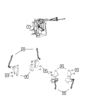 68212621aa Mopar Genuine Height Sensing Linkage Right Rear