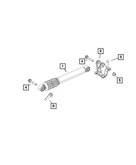 68226579aa Mopar Genuine Damper Bracket