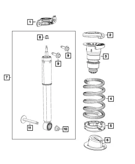 68231983ab Mopar Genuine Spring Seat Isolator 68231983ab Mopar Genuine Spring Seat Isolator