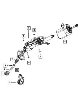 68242416ab Mopar Genuine Steering Coupling