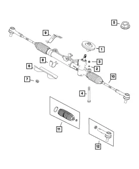 68261811aa Mopar Genuine Steering Column Shaft Seal
