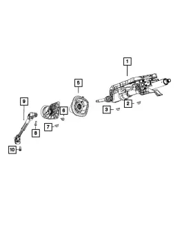 68275003ae Mopar Genuine Steering Intermediate Shaft Bearing