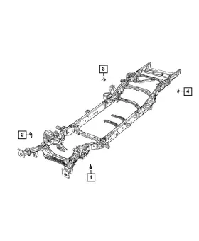 68277079ac Mopar Genuine Ride Height Sensor Left Rear