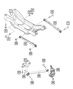 68309200aa Mopar Genuine Suspension Guide Rod