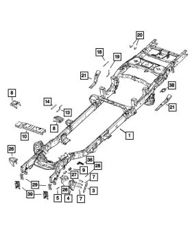 68360057ac Mopar Genuine Track Bar Bracket