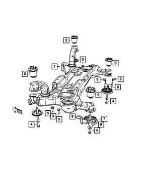 68373034aa Mopar Genuine Cross-member Bracket Right