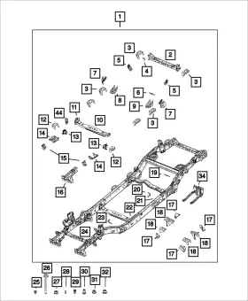68403839aa Mopar Genuine Track Bar Bracket Right