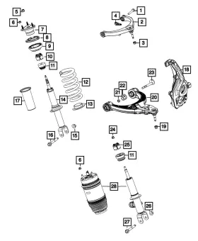 68436333ab Mopar Genuine Spring Isolator