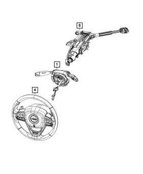 68455810aa Mopar Genuine Steering Column Module