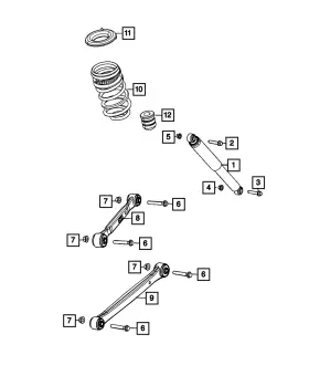 68506252aa Mopar Genuine Rear Coil Spring Right