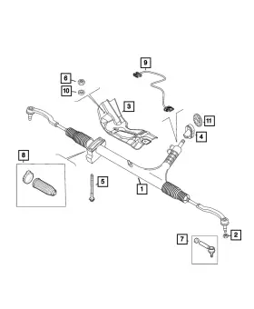 68584732aa Mopar Genuine Steering Column Spacer