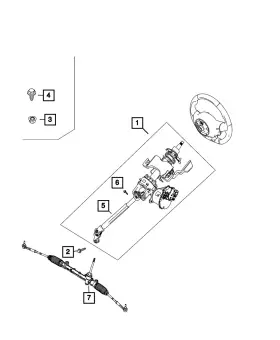 68614494aa Mopar Genuine Steering Column Intermediate Shaft
