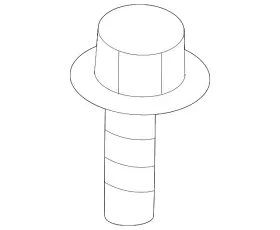 54459-en00a Nissan Genuine Strut Mount Bolt