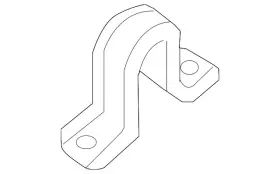 54614-en000 Nissan Genuine Stabilizer Bar Bracket 54614-en000 Nissan Genuine Stabilizer Bar Bracket
