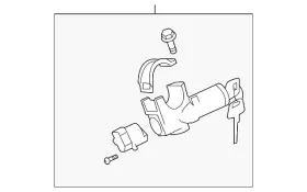 D8700-el50b Nissan Genuine Ignition Lock Cylinder With Keys