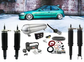 Swiamk12-s Switch Suspension Honda Civic 1992 - 2000 Front And Rear With Toggle Manual Air Management