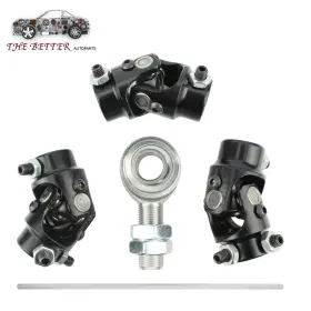 Sjs08 Thb Steering Box Black U Joint 36 Inch Steel Shaft 3/4 Support Bearing Gm
