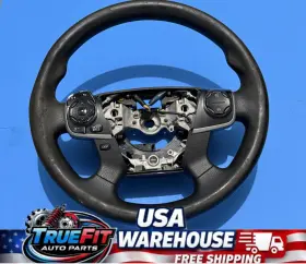 45100-06e80-c0 Toyota 2012-2014 Camry Steering Wheel Black Oem