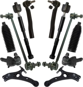 Psa37356 Trq Front Steering And Suspension Kit Ball Joint Control Arm 2011 2017 Toyota Sienna