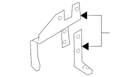 1c0-422-166-af Volkswagen Genuine Bracket