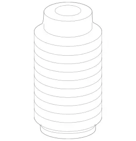 Volkswagen 7l0-412-137 Genuine Suspension Shock Absorber Bellows