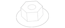 Volvo 30622883 Genuine Top Nut