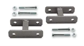 Warrior Products 634146001418 Leaf Spring Shackles Steel Gray Hammertone Powdercoated Ride Height Kit