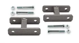 Warrior Products 634146012001 Leaf Spring Shackle Steel Gray Hammertone Powdercoated Fits Jeep Cj5 Cj7 Yj Kit