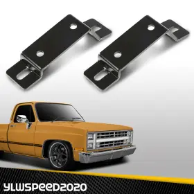 Yl20241010-4 Ylwspeed20 Fit For 1973-87 Chevy C10 Gmc Squarebody Front Swaybar Brackets Lowered 2pcs