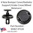 8 New Specialty Retainers For Toyota Crown Camry BZ4X RAV4 Etc! 90467-07220. Price: $11.95.