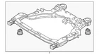 Genuine 2013-2019 Ford Taurus Engine Cradle Frame DG1Z-5C145-J New. Price: $415.95.