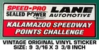 Lane Automotive Kalamazoo Speedway - Vintage Original Vinyl Decal Sticker New. Price: $9.92.