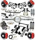 Ridetech COILOVER,4-LINK,ARMS,CURRIE Rear End,wilwood Disc BRAKES,13" Rotors,red New. Price: $15299.99.