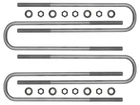 Icon 67002 Rear 17-INCH U-bolt Kit Ford F-250 & F-350 Super Duty New. Price: $114.35.