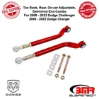 Bmr Suspension Red Toe Rod Kit, Rear Fits 2006-2023 Dodge Charger / Challenger New. Price: $365.15.