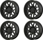 Set 4 Kmc KM717 Bully Ol 17X8.5 5X150 Satin Black Wheels 17" 0MM For Toyota Rims New. Price: $1480.00.