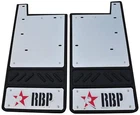 Rbp 757091-SS Fits 2004-204 Ford F-150 Mud Flap Rear Red & Black W/ Stainless Bg New. Price: $119.95.