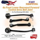 4X Ford Mustang 15-22 Front Lower Rearward Forward Control Arms Ball Joint New. Price: $102.69.
