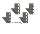 Front Ladder Bar Bracket Fits 2" X 3" Crossmember 1/2 Hole 3/16 Steel (QTY4) New. Price: $51.00.