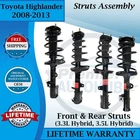 Monroe Oem Front & Rear Struts For 2008-2013 Toyota Highlander Lifetime Warranty New. Price: $659.02.