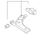 Genuine Volkswagen Control Arm 1K0-407-152-AC New. Price: $238.39.