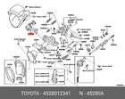 Genuine Oe Ignition Lock Housing, 4528012341 For Toyota 45280-12341 Neu. Price: $185.66.