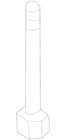 Genuine Nissan Anchor Bolt 54216-31G0A New. Price: $22.95.