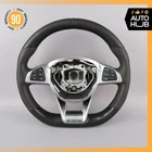 15-18 Mercedes W205 C43 GLC63 Amg Steering Wheel Flat Bottom Suede Oem Used. Price: $361.23.