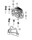 Genuine Mopar Transmission Mount Bracket 68548797AA New. Price: $83.27.